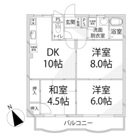 コーポエルムの物件間取画像